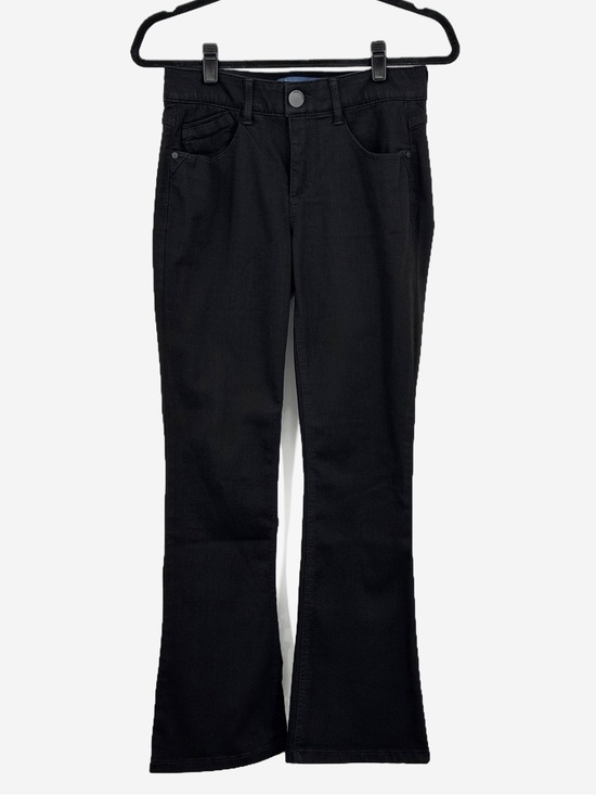 Democracy Denim - Democracy Ab"solution Kathryn Black Itty Bitty Bootcut Jeans Mid Rise 2P Petite